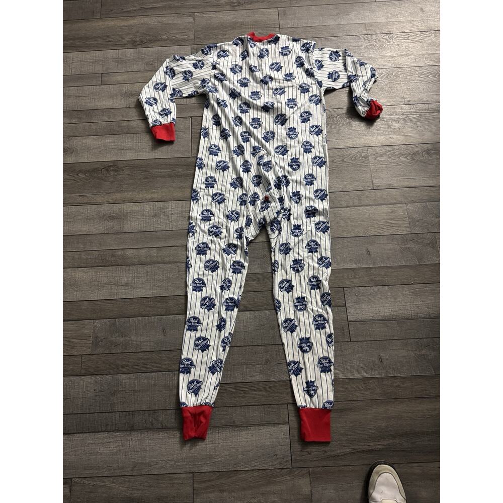 NEW: Pabst Blue Ribbon Authentic Apparel Adult Onesee / Jumpsuit Pajamas XL